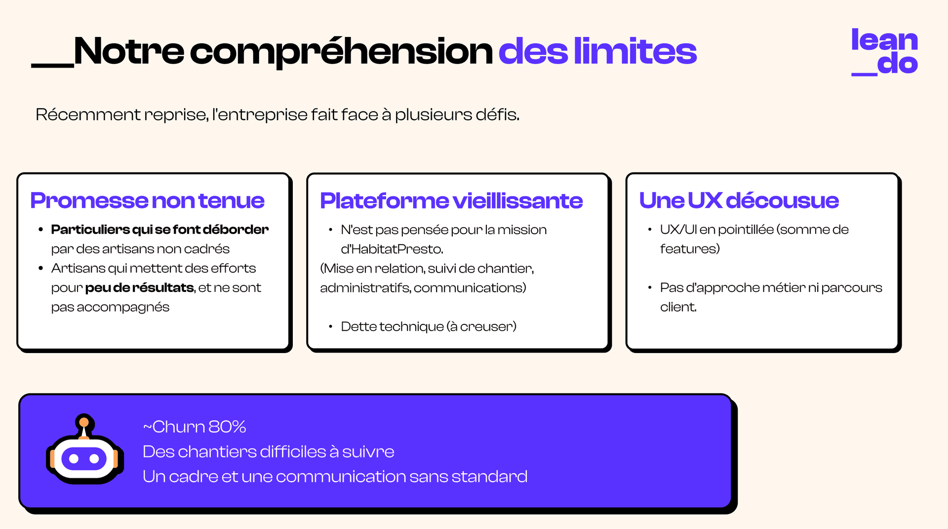 Situation · Problème · Plan d'action